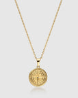 Gold Compass Necklace